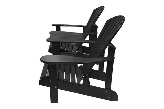 Bouwpakket - Kunststof Comfy Chair - Tete-a-Tete Duozit - Tuinbank - Zwart  -... | bol.com