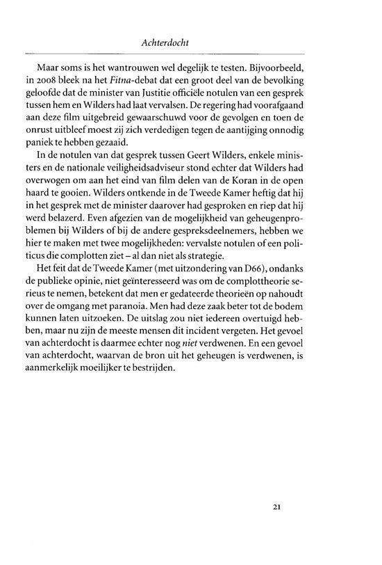 Tekstpagina met de titel "Achterdocht".