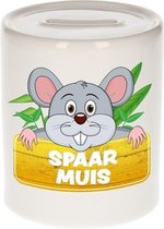 Kinder spaarpot met muis print 9 cm