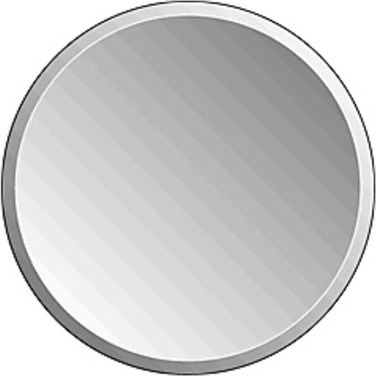 Kantine markt Opnemen Plieger Charleston 4mm ronde spiegel met facetrand O 50cm zilver | bol.com