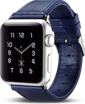 ICarer Leren bandje - Apple Watch Series 1/2/3 (42mm) - Blauw
