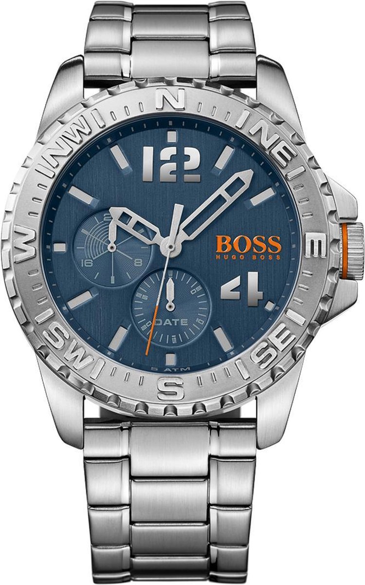 BOSS Orange HO1513424 Reykjavik Horloge - Staal - Zilverkleurig - 47 mm