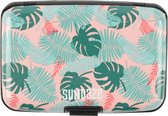 Sundaze - Creditcardhouder Tropical Aluminium - Meerkleurig - 6 vakjes -  Geschikt voor 6 - 10 pasjes