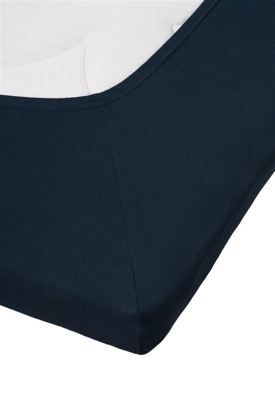 Uitstekende Jersey Topper Hoeslaken Navy | 160x220 | Heerlijk Zacht En Soepel | Duurzame Kwaliteit