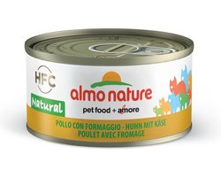 Almo Nature HFC Natural Kattenvoer Nat Kip & Kaas 70 gr