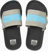 Reef Kids Ahi Slide Jongens Slippers - Grey/Blue - Maat 33/34