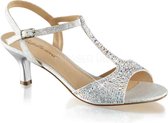 Fabulicious Hoge hakken -40 Shoes- AUDREY-05 US 10 Zilverkleurig