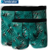 Embrator 2-pack heren Boxershort leaves zeegroen maat XXL