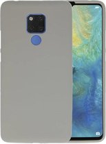 Bestcases Color Telefoonhoesje - Backcover Hoesje - Siliconen Case Back Cover voor Huawei Mate 20X - Grijs