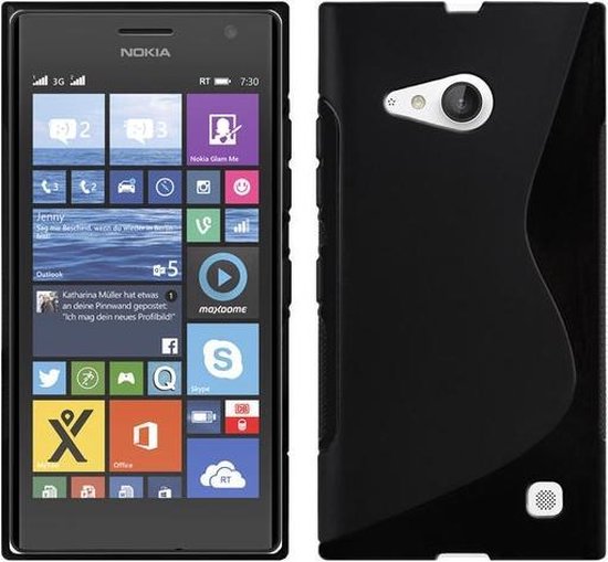legering Melodieus Weinig Nokia Lumia 735 Silicone Case s-style hoesje Zwart | bol.com