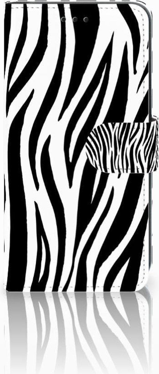 Xiaomi Mi A2 Lite Telefoonhoesje met Pasjes Zebra