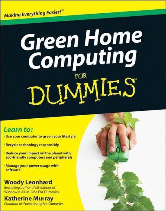 Green Home Computing For Dummies - cover