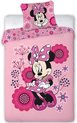 Disney Minnie Mouse Flowers - Housse de couette - Simple - 140 x 200 cm - Polyester