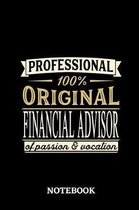 Professional Original Financial Advisor Notebook of Passion and Vocation