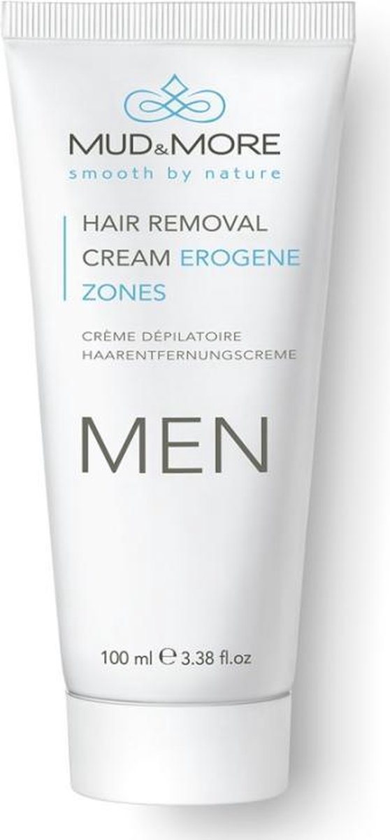 Mud & More  Men Hair Removal Cream Erogene Zones 100 ml - Mud & More