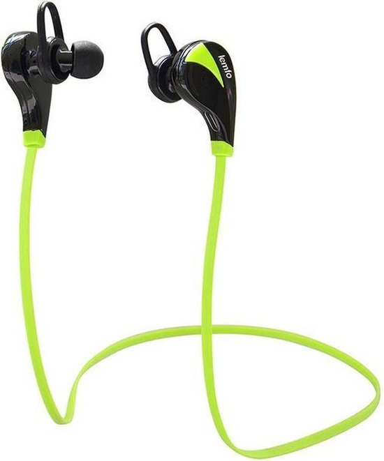 Bluetooth In-ear Draadloze Koptelefoon / Headset / Oordopjes / Oortjes / Hoofdtelefoon / Oortelefoon / Headphones - Geschikt voor Hardloop & Sport - Draadloos / Wireless Bereik Tot 10 Meter! - Groen