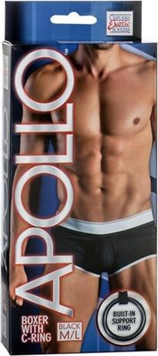 Zwart met witte boxershort met penisring
