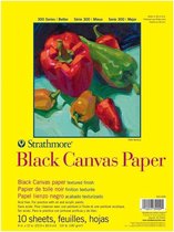 Strathmore black canvas paper 30x40cm