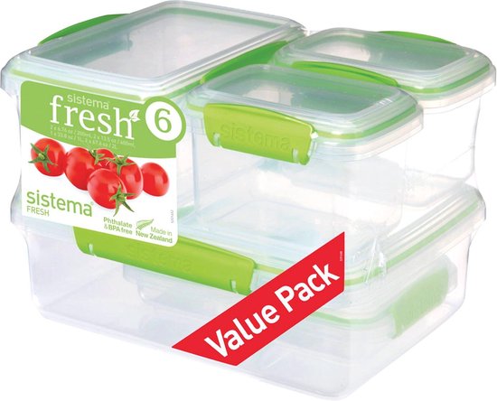Sistema Clip It Accents Stock Box - Set - 6-Pièces - Vert