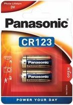 Panasonic CR123 Lithium batterij  (2 stuks)