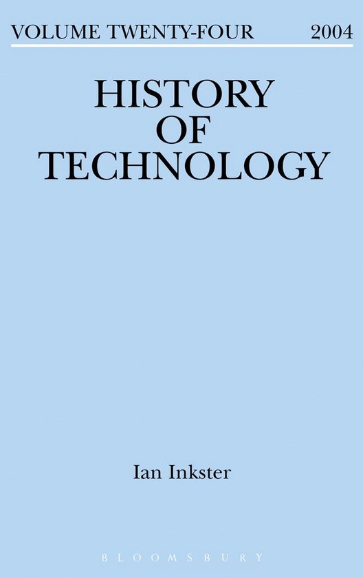 History of Technology - History of Technology Volume 24 - cover