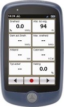 Navman BIKE1000 navigator 8,89 cm (3.5") Touchscreen Handheld/Fixed Zwart, Blauw 146 g