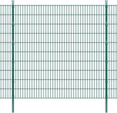 Dubbelstaafmat Set Hekwerk Groen met Palen 2008x2030 mm / Dubbelstaafmatten / Dubbelstaafmatten Tuinhek / Tuinscherm / Tuinhek / Metalen Tuinhek