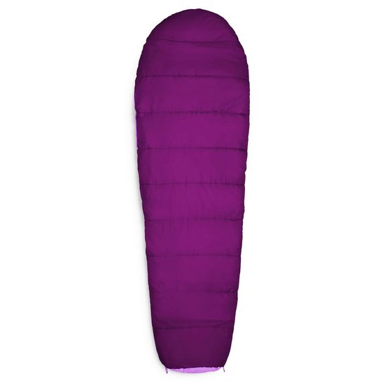 Lumaland - Mummieslaapzak - outdoor slaapzak - 230 x 80 cm - incl. tas, verpakt 50 x 25 cm - Paars van Lumaland — afbeelding 2