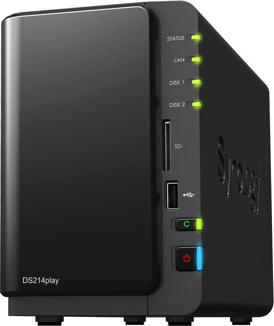 Synology DS214play NAS Desktop Ethernet LAN Zwart