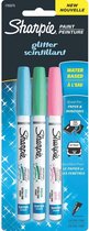 Sharpie set water based paint marker glitter- set van 3 extra fijne punt