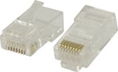 Connector RJ45 Stranded UTP CAT6 Male PVC Transparant