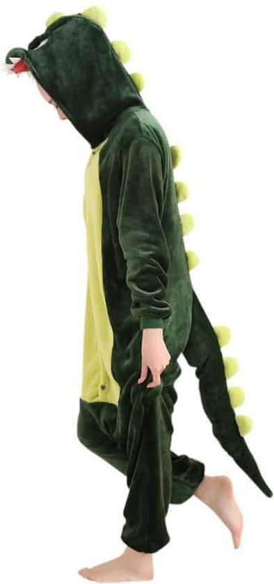 Groene Draak Onesie Verkleedkleding - Volwassenen & Kinderen - XL (175-195 cm)