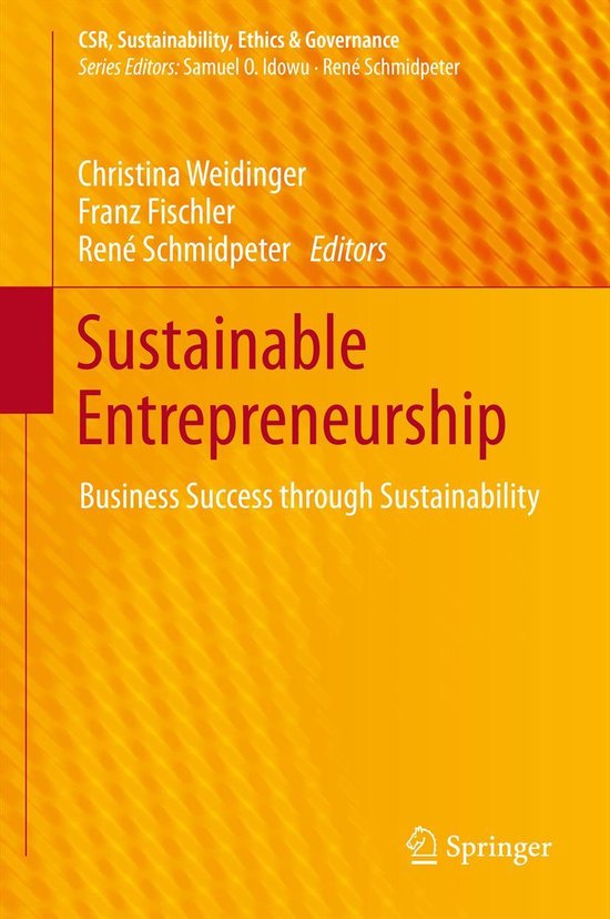 Business and Management (R0) - Sustainable Entrepreneurship - cover
