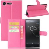 Sony Xperia XZ Premium Hoesje Roze met Opbergvakjes