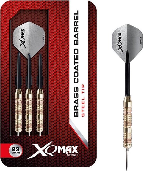 Afbeelding van het spel XQMax - Brass Coated - 23 gram - dartpijlen