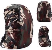 BlezLiving® Originele regenhoes voor rugzak - tas beschermer - 35 liter - waterdicht - luxe & universeel Camouflage