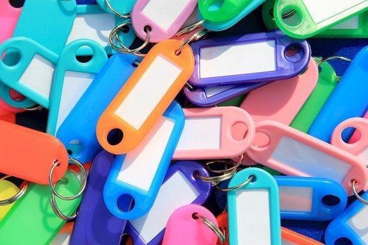 100 stuks voor het markeren van sleutels, bagage en huisdieren