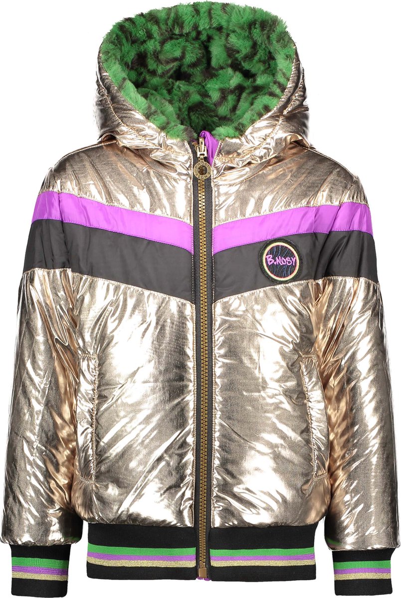 B.Nosy Meisjes Winterjas - champagne - Maat 92