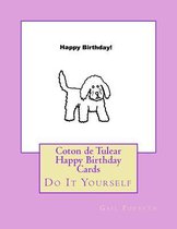 Coton de Tulear Happy Birthday Cards