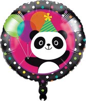 45cm folie ballon rond met opdruk Panda