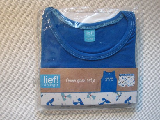 Lief! lifestyle ondergoed setje blauw 92/98 | bol.com