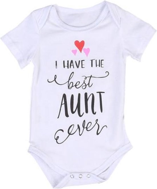 alliantie De volgende Onzuiver Baby romper – Best Aunt Ever – Cadeau tante | bol.com