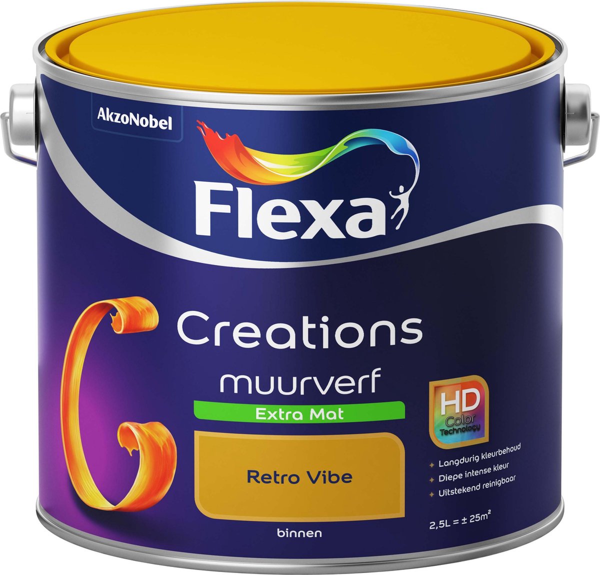 Flexa Creations - Muurverf Extra Mat - Retro Vibe - 2,5 liter - Flexa