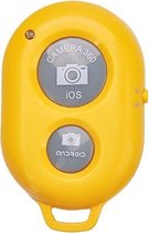 Bluetooth afstandsbediening tbv Selfiestick Smartphone Geel Yellow