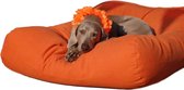 Coussin Dog's Companion pour chien en toile de coton - XS - 55 x 45 cm - orange