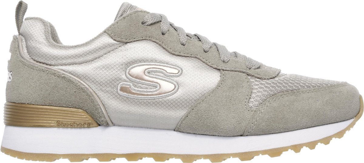 Skechers Retros-OG 85-Goldn Gurl Dames Sneakers - Taupe - Maat 41 | bol.com