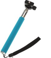 Extendable Monopod Selfiestick met 1/4 srew connection Blauw Blue