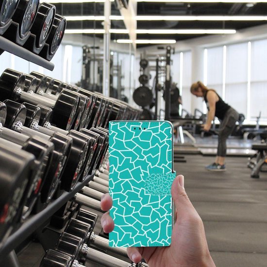 Tenphone Etui Coque pour Xiaomi Mi A2 Lite Portefeuille Cracks Blue