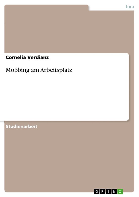Mobbing am Arbeitsplatz - cover