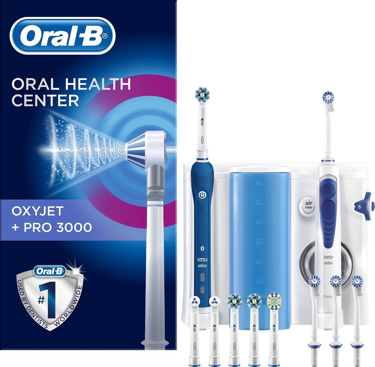 Oral-B OxyJet Reinigingssysteem Flosapparaat + Oral-B PRO 3000 -  Elektrische Tandenborstel | bol.com